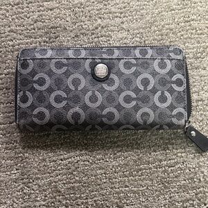 Stylish Coach Black and Gray Women's Wallet